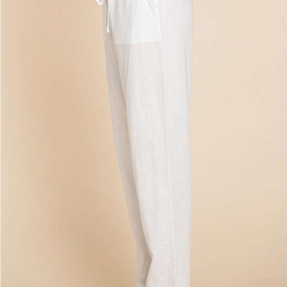 Blake Linen Pants- Plus Size - Picture 2 of 4